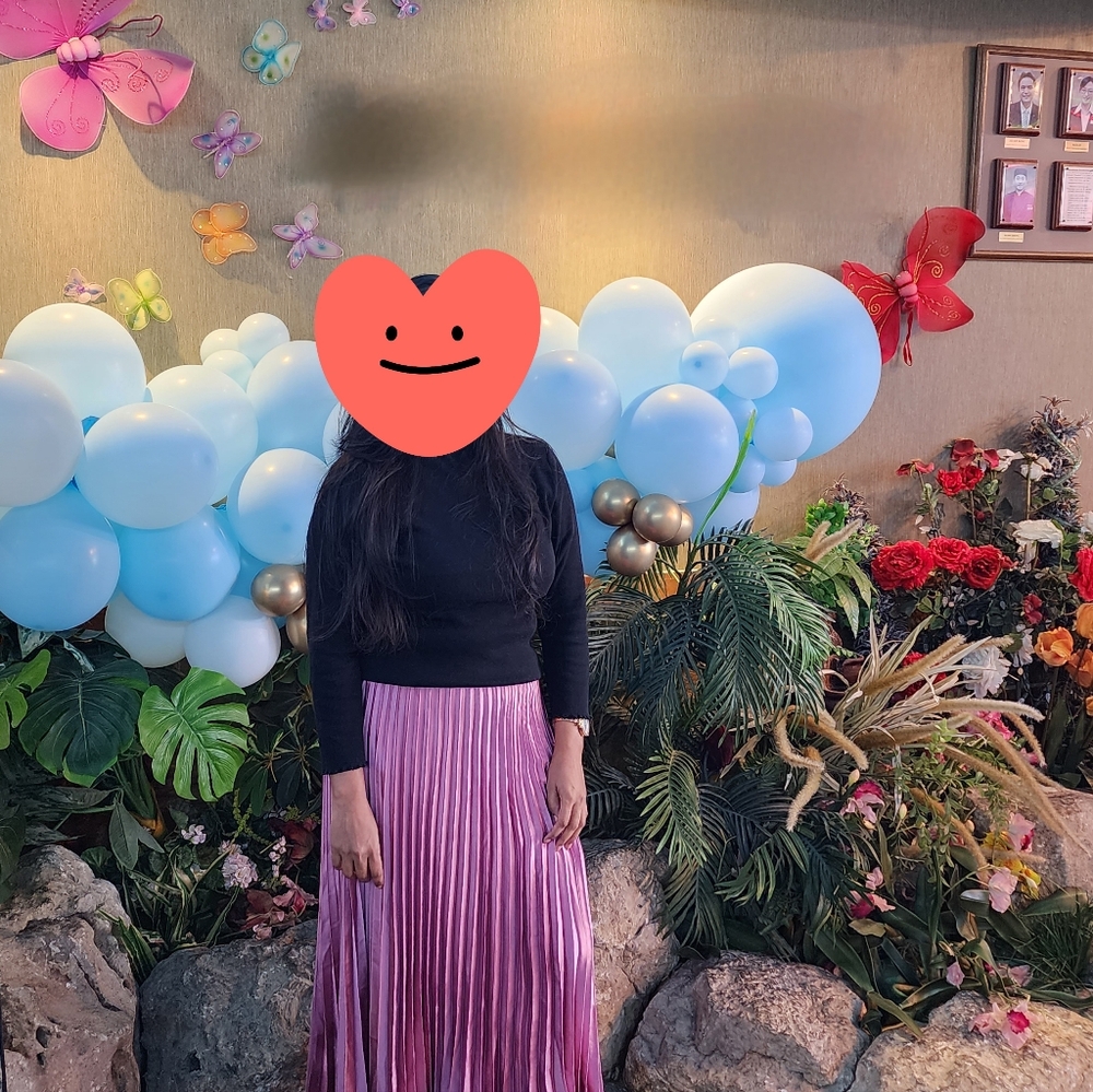 Pink swirl skirt